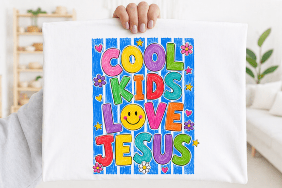 Cool Kids Love Jesus PNG: Faith-Focused Fun for School Kids