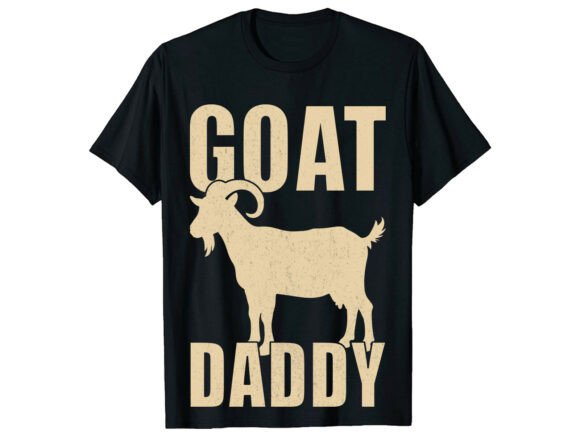 Goat Daddy Silhouette: A Farm Animal Design with Character