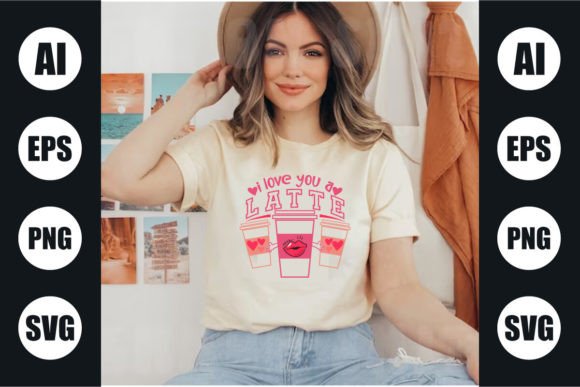 I LOVE YOU LATTE XOXO T SHIRT DESIGN: Your Go-To for Cozy Typography