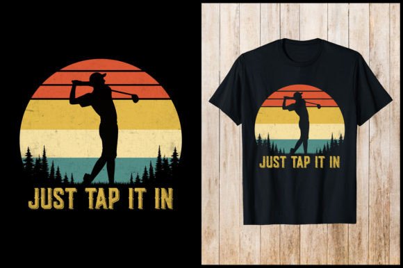 Just Tap in It Vintage Retro Golf TShirt: A Designer's Take