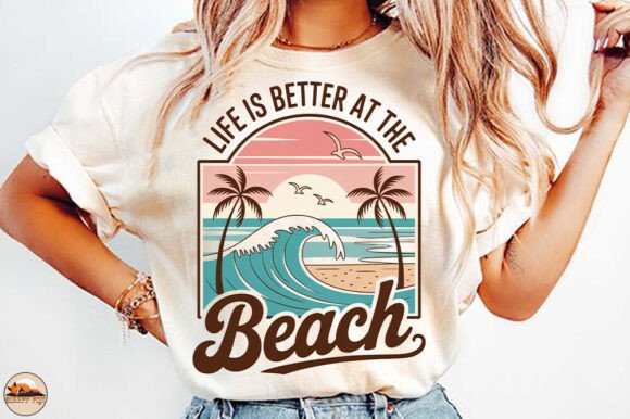 Retro Beach PNG: Capturing Sun, Salt, and Sand in Your Designs