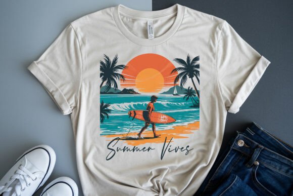 Retro Vintage Summer Vibes Shirt PNG: Your Design Shortcut