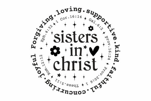 Sisters in Christ SVG: Faith-Based Design for Community