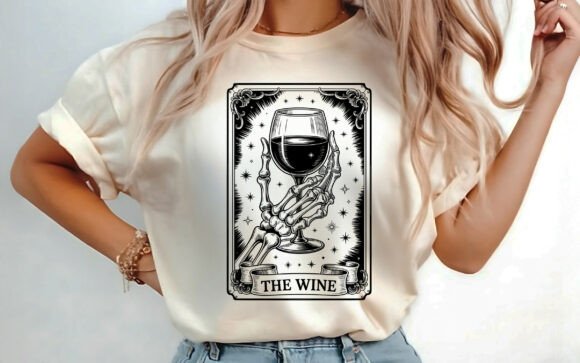 The Wine Tarot Card T-shirt Design SVG: Unveiling a Creative Asset